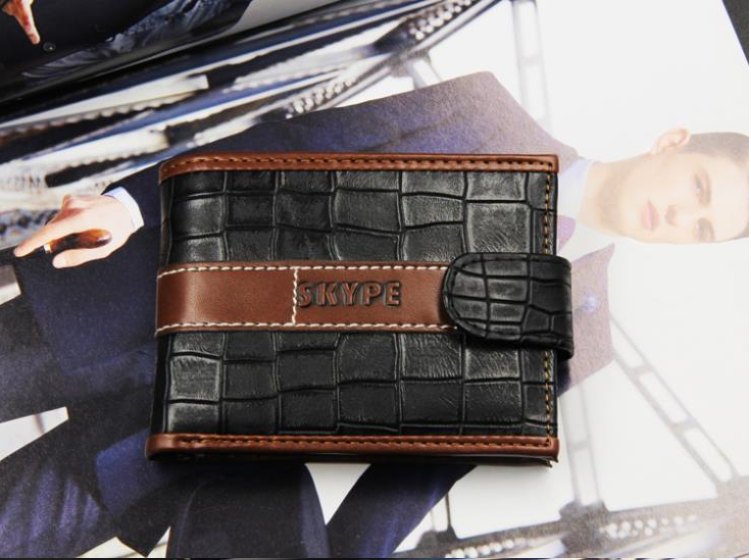 Herren Geldbörse Geldbeutel Portemonnaie Brieftasche klein kompakt Schwarz Braun