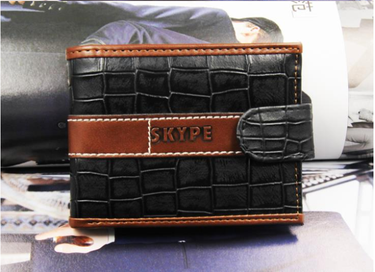 Herren Geldbörse Geldbeutel Portemonnaie Brieftasche klein kompakt Schwarz Braun